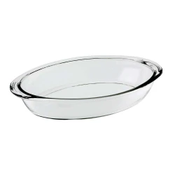 Travessa de vidro oval 26x17cm 1,6lt 6314 nadir