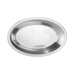 Travessa de inox oval funda 27cm Fratelli