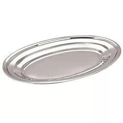 Travessa de inox oval master cook 36cm Fratelli