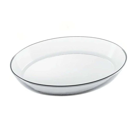 Travessa de vidro oval 35x24cm 3200ml alorno