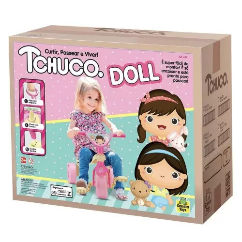 Triciclo Tchuco menina Doll Samba Toys