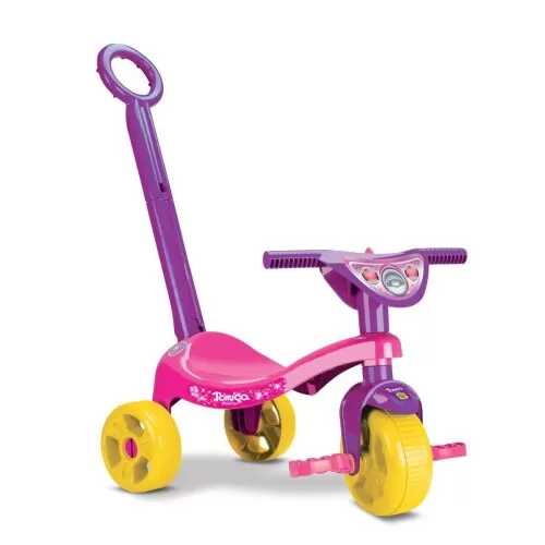 Triciclo com empurrador Tchuco Princesa Adele Samba Toys