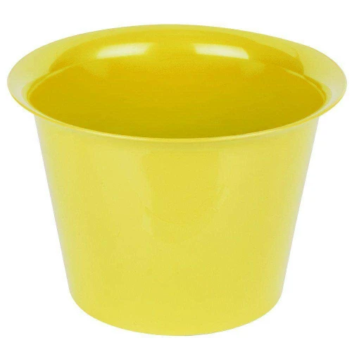 Vaso acrílico redondo grande cachepot 13x18cm cores sortidas Plastserv