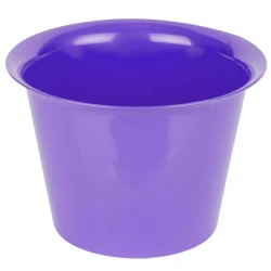 Vaso acrílico redondo grande cachepot 13x18cm cores sortidas Plastserv