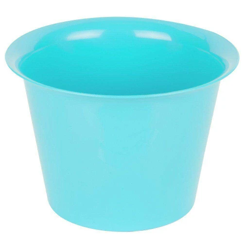 Vaso acrílico redondo grande cachepot 13x18cm cores sortidas Plastserv