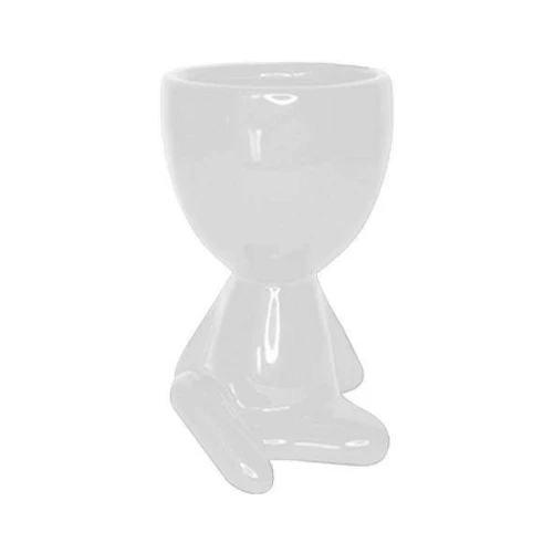 Vaso de porcelana cabeça corpinho 12cm