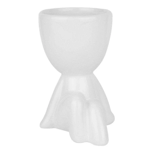 Vaso de porcelana cabeça corpinho sentado 10cm