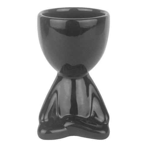 Vaso de porcelana cabeça corpinho sentado 10cm