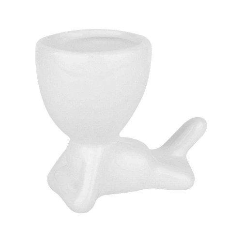 Vaso de porcelana cabeça corpinho sentado 10cm