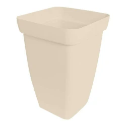 Vaso plástico coluna floratta G 34 litros 52x32cm areia Rischioto