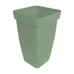 Vaso plástico coluna floratta M 22 litros 44x28cm verde Rischioto