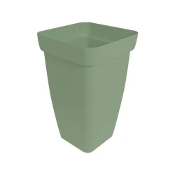 Vaso plástico coluna floratta 14 litros 39x25cm verde Rischioto