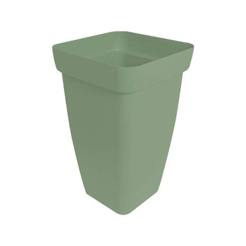 Vaso plástico coluna floratta 14 litros 39x25cm verde Rischioto