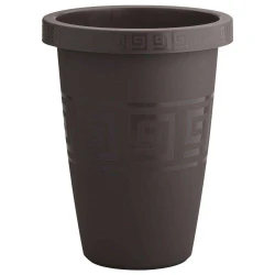 Vaso plástico cone grego 05 litros café Plasmont