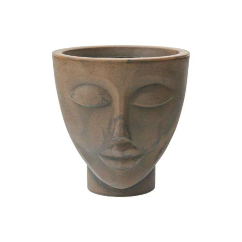 Vaso plástico face mulher 25cm cobre Nutriplan