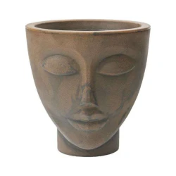 Vaso plástico face mulher 34cm cobre Nutriplan