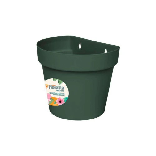 Vaso plástico para parede floratta n°20 3000ml menta escura Rischioto