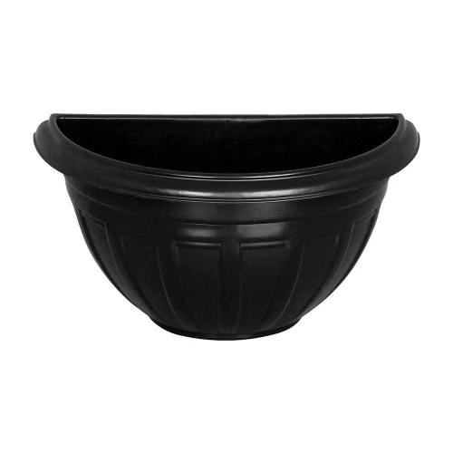 Vaso plástico parede meia lua 3300ml preto Rischioto