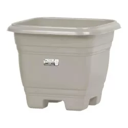 Vaso plástico quadrado areia 35cm 17,5 litros 9651 Rischioto