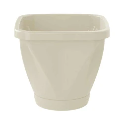 Vaso plástico quadrado com prato 4600ml palha 1194 Uninjet