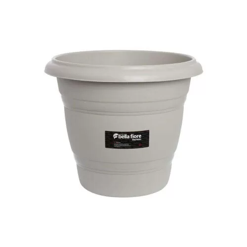 Vaso plástico redondo areia 17cm 1,7 litros Rischioto