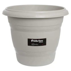 Vaso plástico redondo areia 35cm 13,5 litros Rischioto