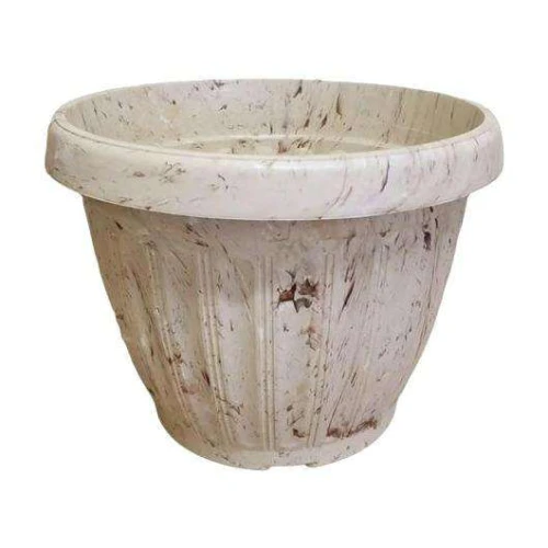 Vaso plástico redondo grego 15x18cm marmorizado sortido Ariplas