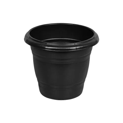 Vaso plástico redondo preto 35cm 13,5 litros 9201 Rischioto