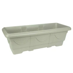 Vaso plástico retangular jardineira mármore 50x19cm Nutriplast