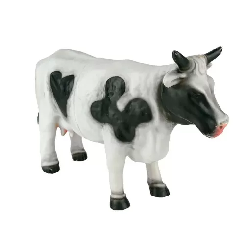 Vaca malhada de vinil premium 30cm