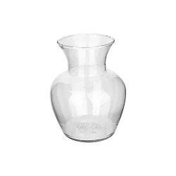 Vaso de vidro floreira maçãzinha transparente 13x10cm