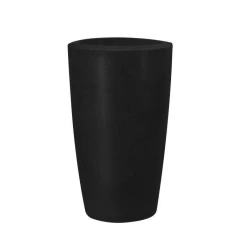 Vaso plástico Classic cônico 46cm preto Nutriplast