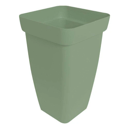 Vaso plástico coluna floratta G 34 litros 52x32cm verde Rischioto