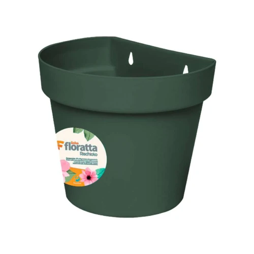 Vaso plástico para parede floratta n°25 6000ml verde Rischioto