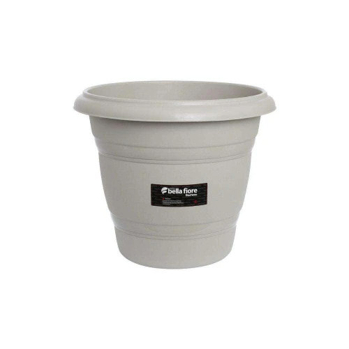 Vaso plástico redondo areia 13cm 600ml Rischioto