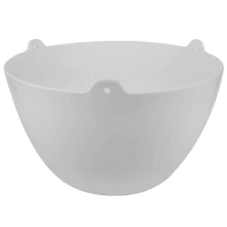 Vaso plástico redondo cuia 15x24cm branco Nutriplast