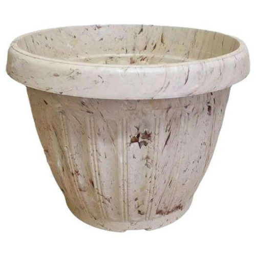 Vaso plástico redondo grego 19x25cm marmorizado sortido Ariplas