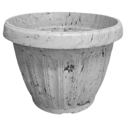 Vaso plástico redondo grego 19x25cm marmorizado sortido Ariplas