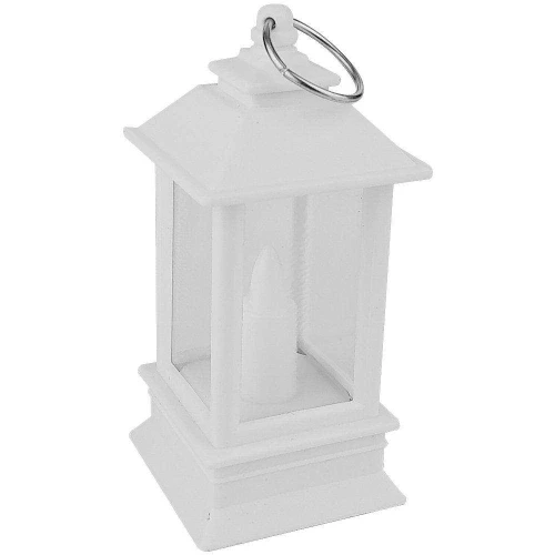 Vela decorativa plástica lampião 09cm com luz amarela