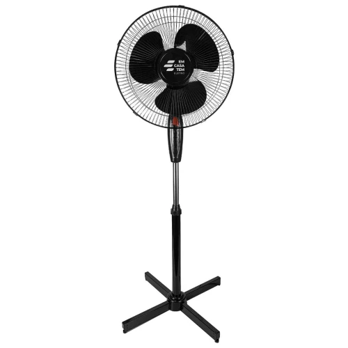 Ventilador de pé com 03 velocidades 40cm 220v preto