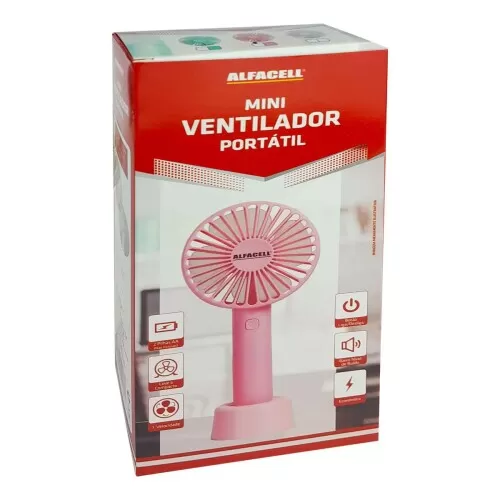 Ventilador portátil mini com suporte Alfacell