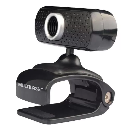 Webcam 480P com microfone preta WC051 Multilaser