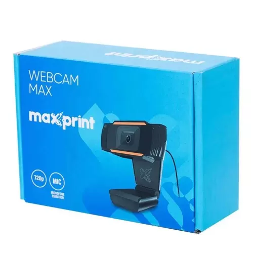 Webcam max 720P microfone usb preta Maxprint